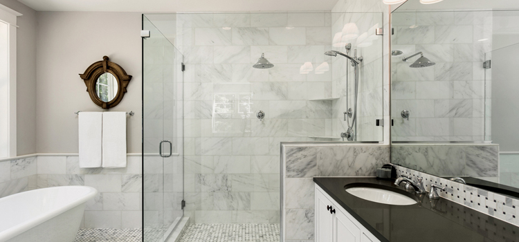 bathroom shower door installation in Sebastopol